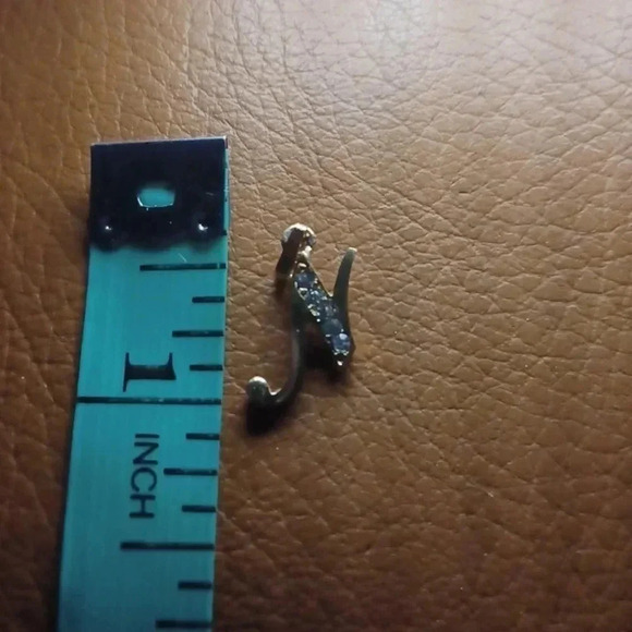 💙🌹Gold plated letter pendant "N" with faux diamonds - Picture 7 of 7